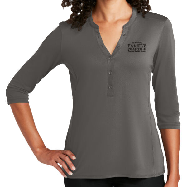 Ladies Henley Shirt Thumbnail