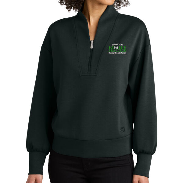 Ladies 1/4 Zip Sweatshirt Thumbnail