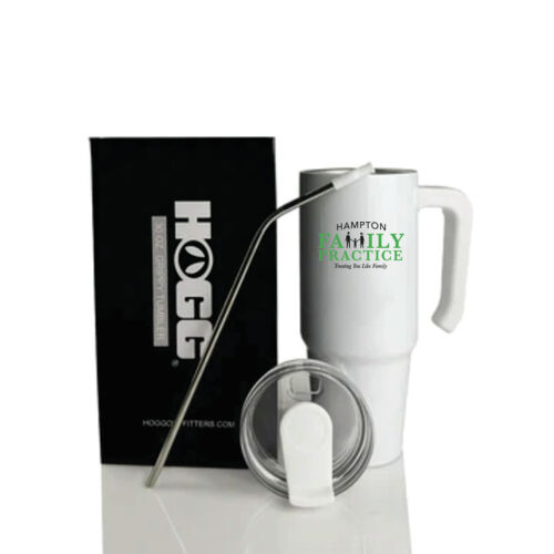 30oz Stainless Steel White Tumbler Thumbnail